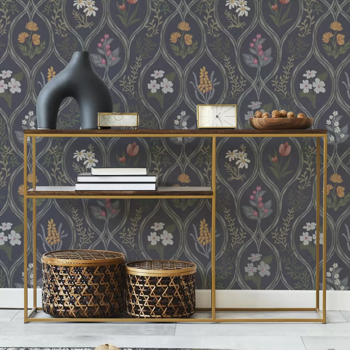 Pozadina Tamni vintage okvir sa šarenim vrtnim cvijećem a00454