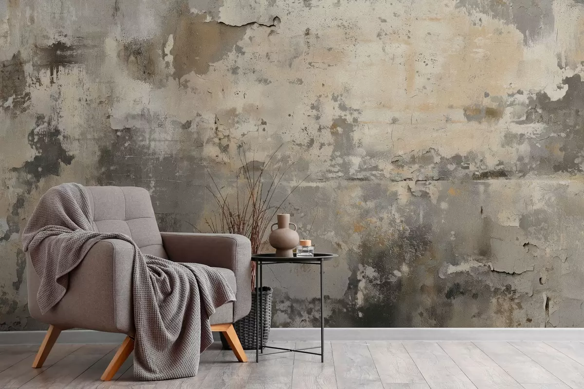 zidne murale imitacija teksturiranog starog zida w04311