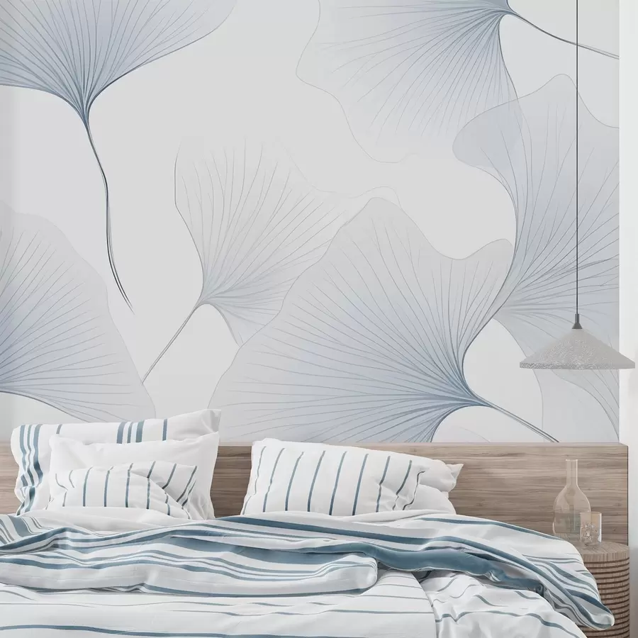 zidne murale Prozirni listovi ginka w04433