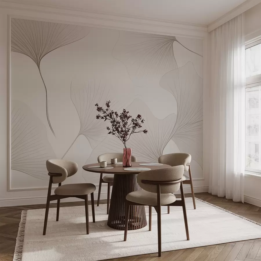 zidne murale Prozirni listovi ginka w04433v1