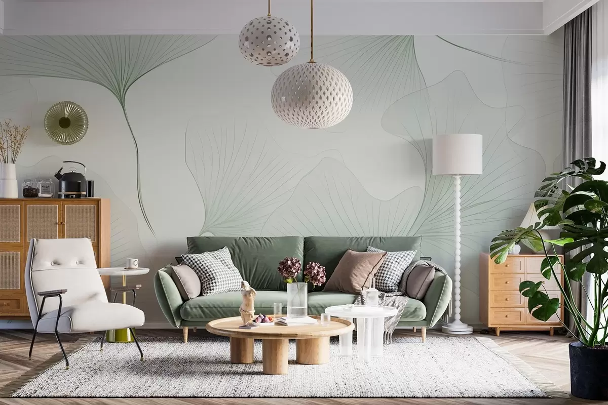 zidne murale Prozirni listovi ginka w04433v2