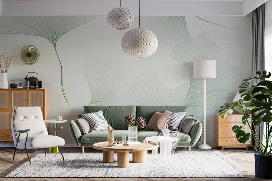 zidne murale Prozirni listovi ginka w04433v2