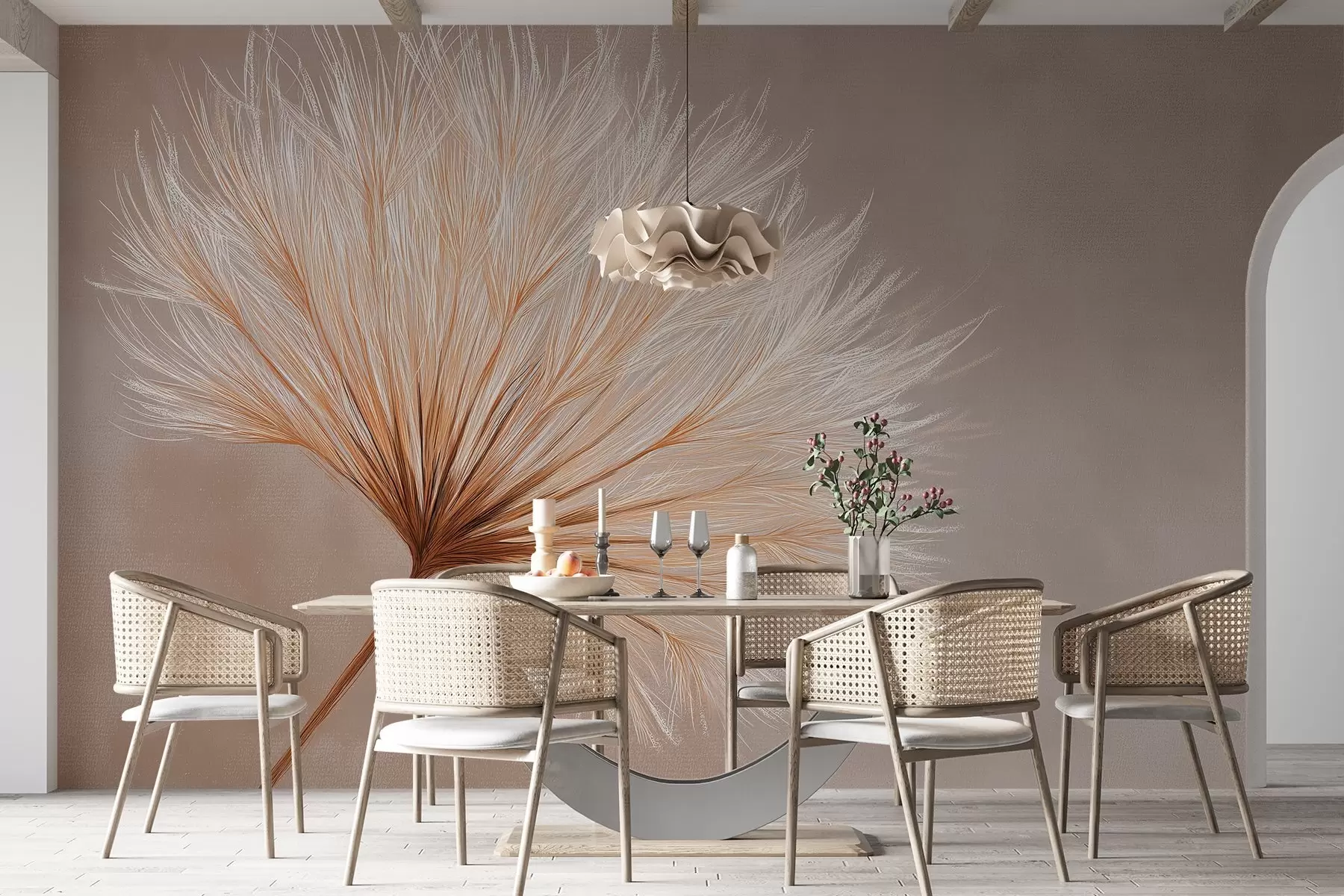 zidne murale Pastelni cvijet w04422