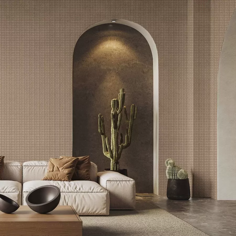 zidne murale Prugasti ukras s crvenim cvijećem a00341