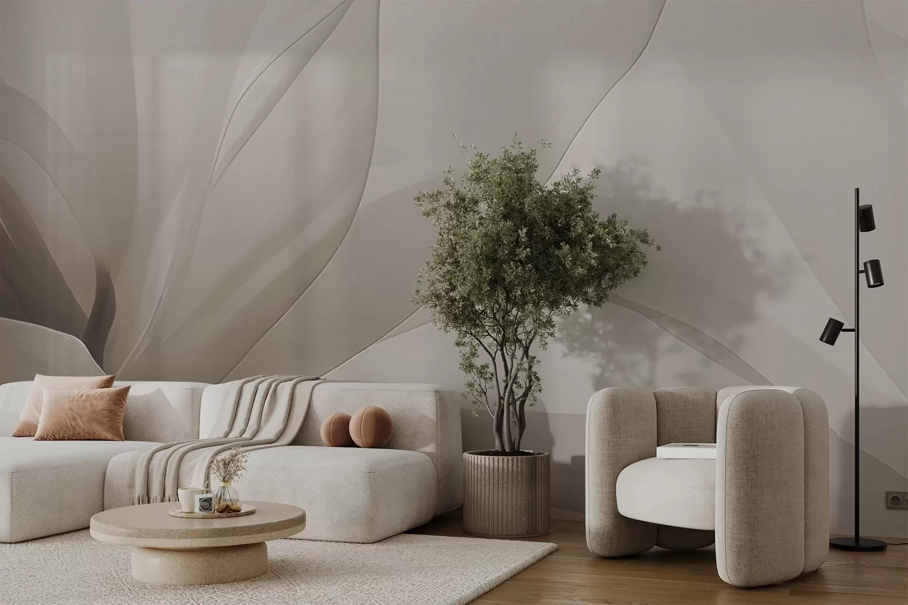 zidne murale Apstraktni cvijet w04435