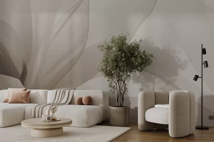 zidne murale Apstraktni cvijet w04435