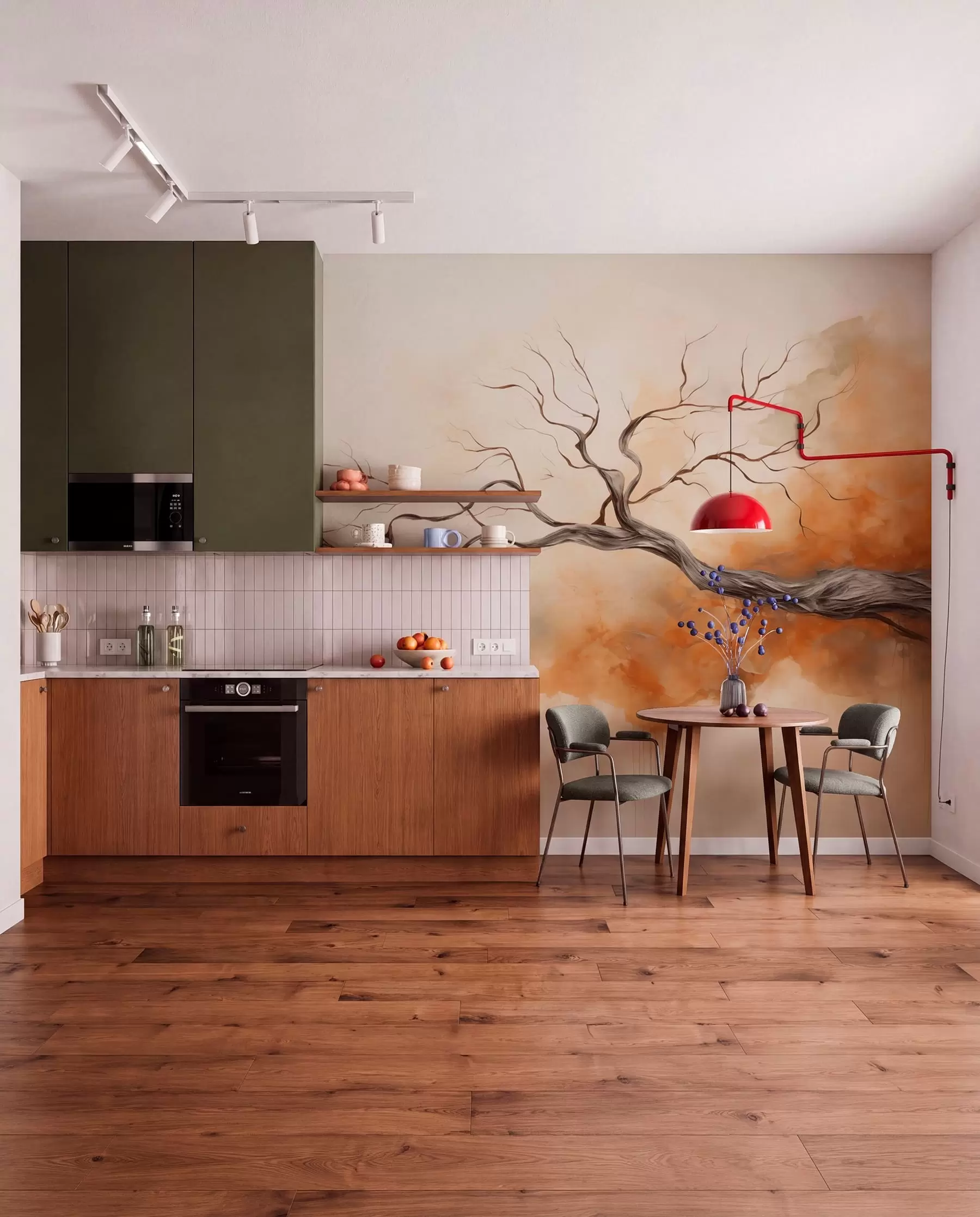 zidne murale Grana drveta w04449