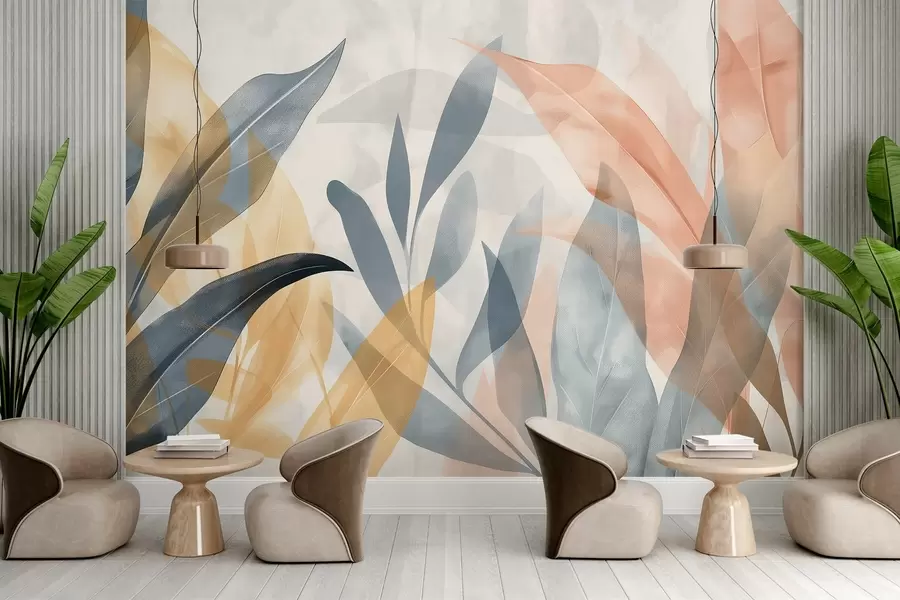 zidne murale Šareno lišće w04483