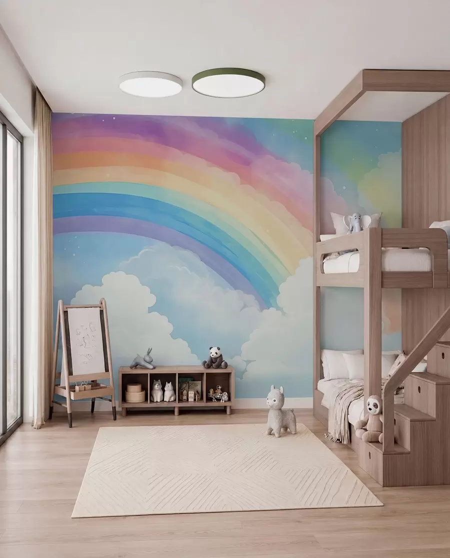 zidne murale Duga iznad oblaka w04487