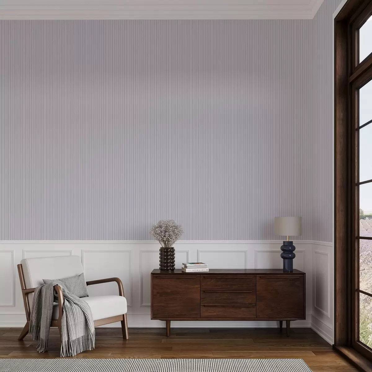 Pozadina Lavandaste pruge u pastelnim nijansama a00511