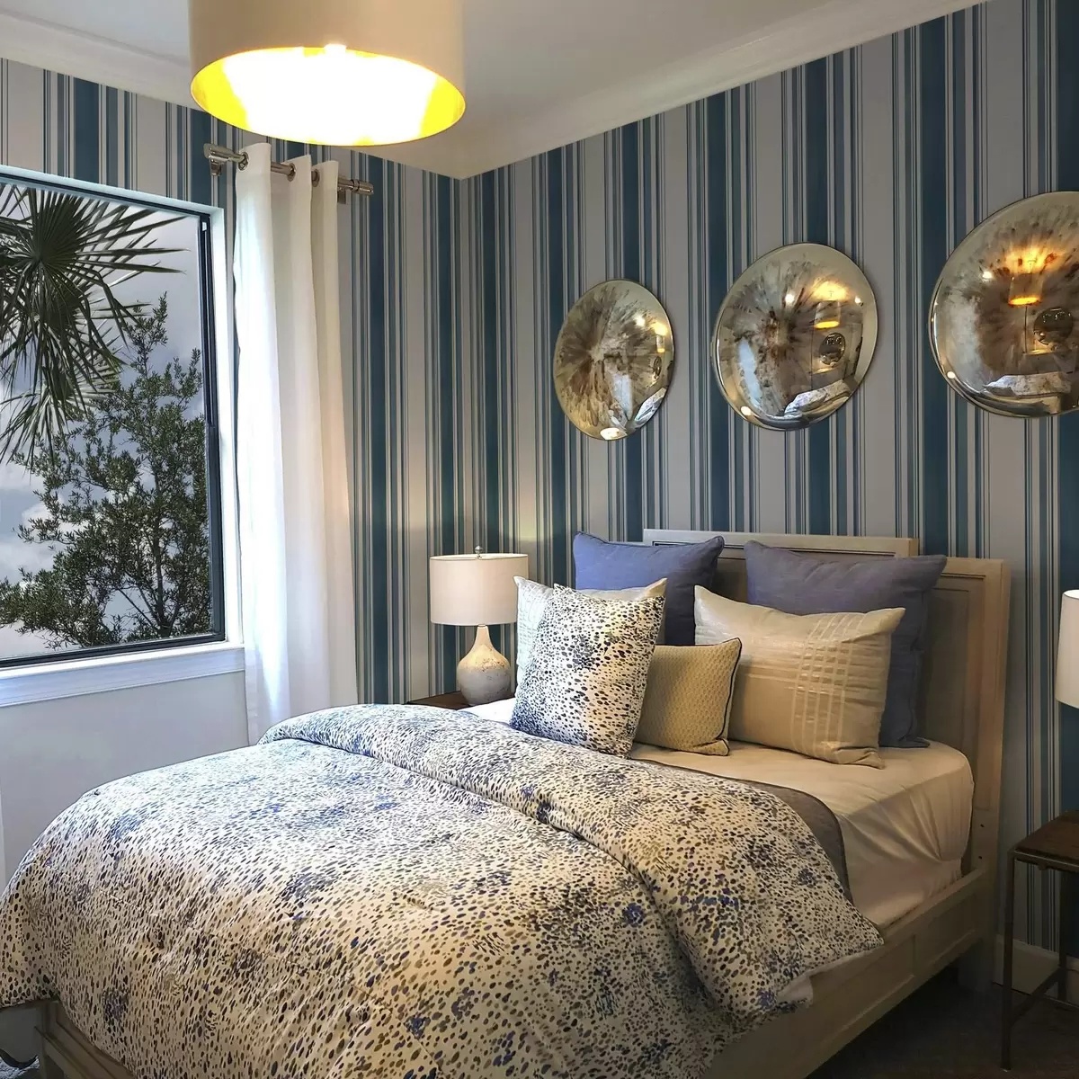 Pozadina Plave pruge s bijelim prazninama a00525