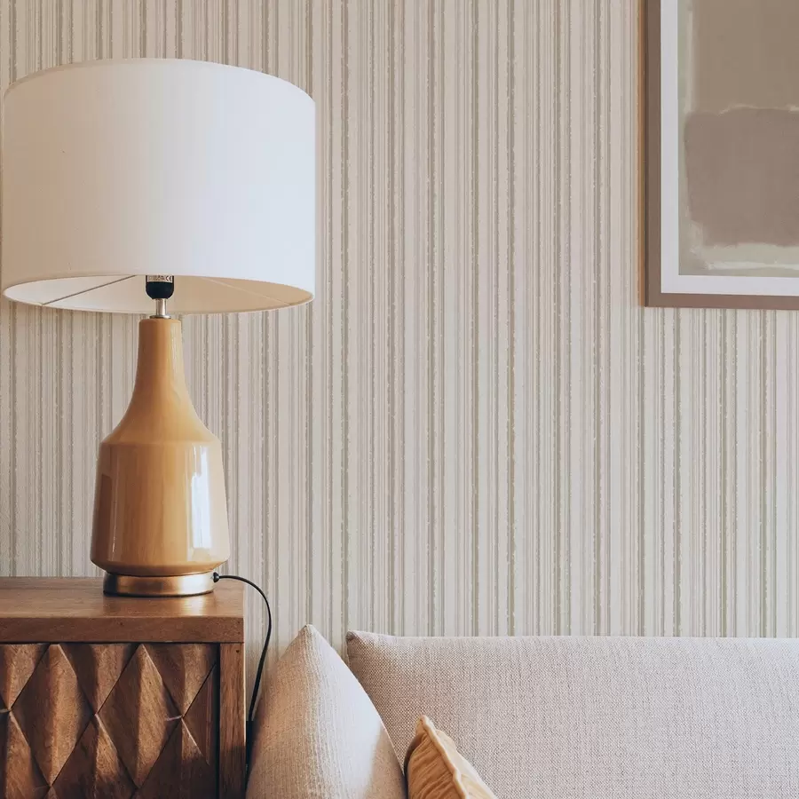 zidne murale Tanke pruge u svijetlim bež tonovima a00549