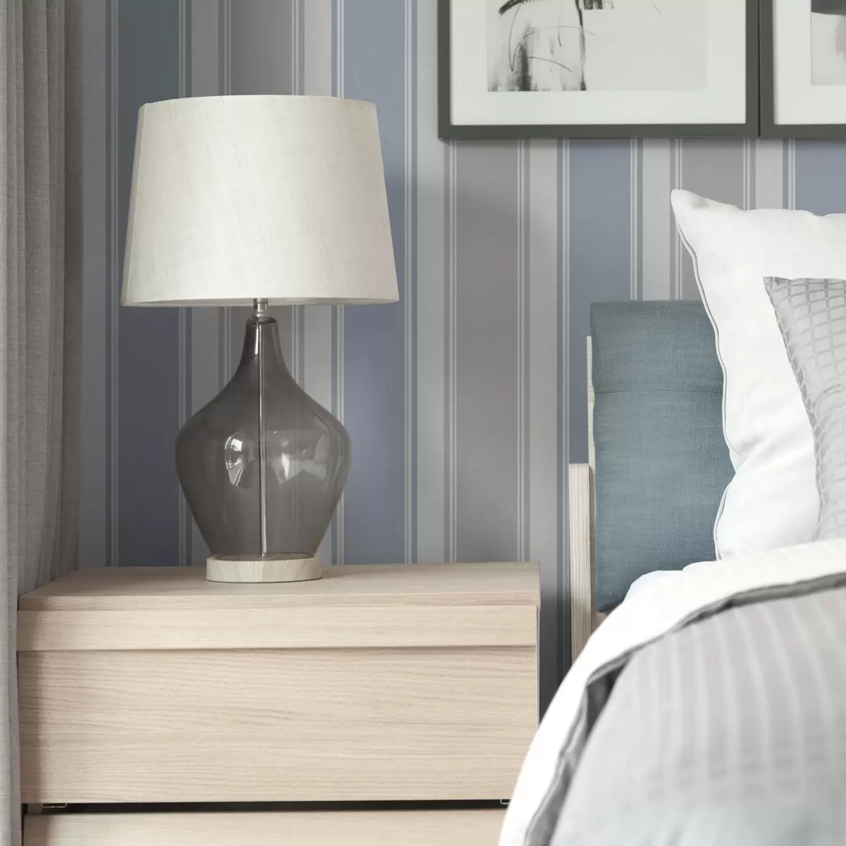 Pozadina Kombinacija sivih i plavih širokih pruga a00557