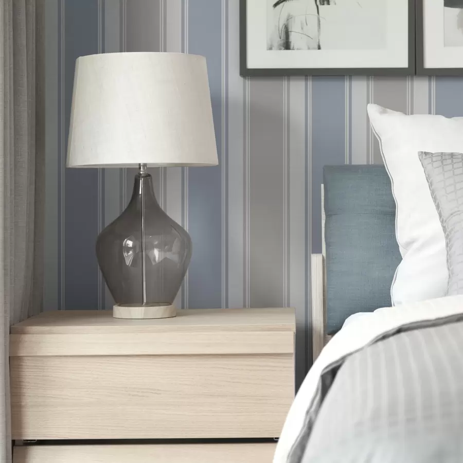 zidne murale Kombinacija sivih i plavih širokih pruga a00557