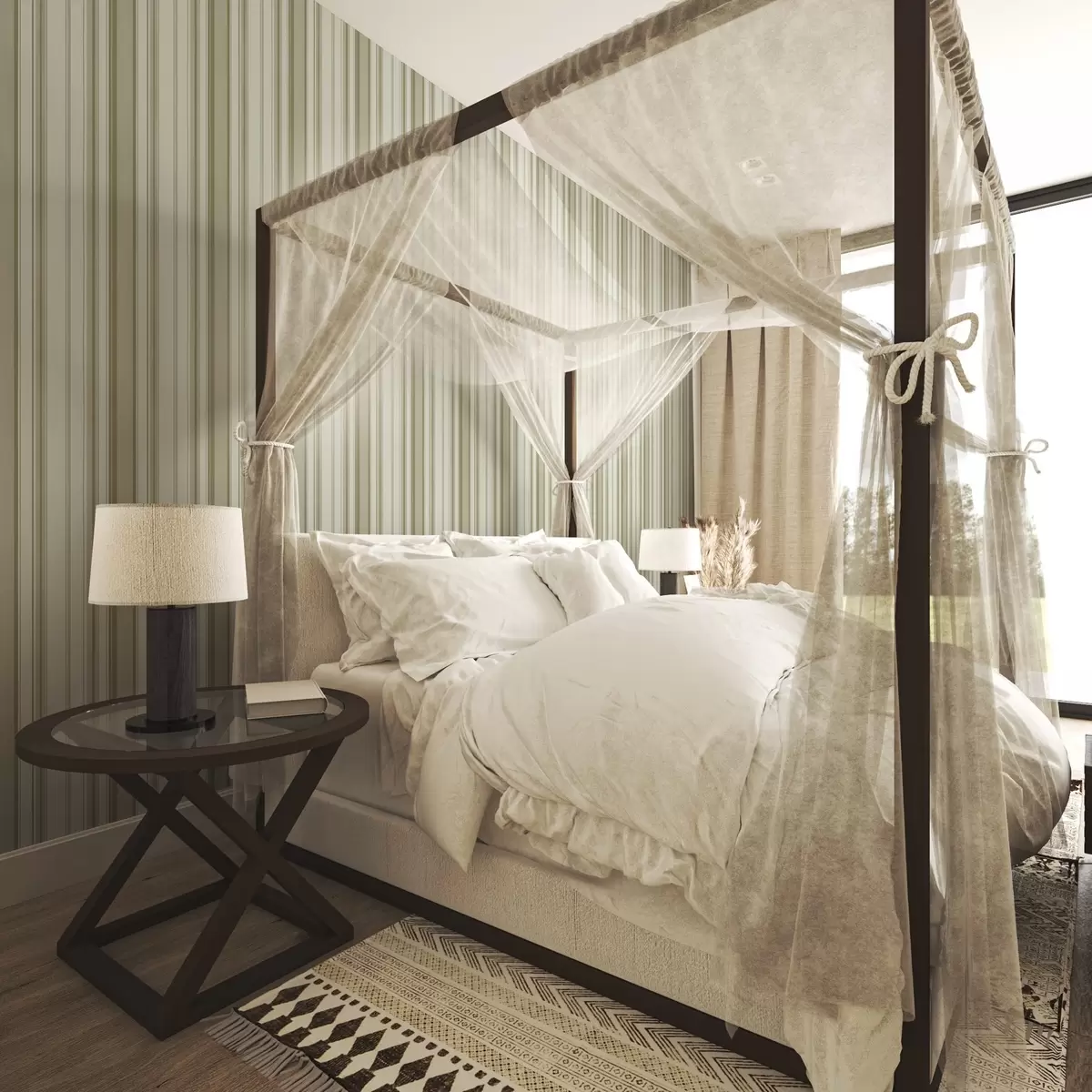 Pozadina Krem pozadina sa sivo-bež okomitim prugama a00564