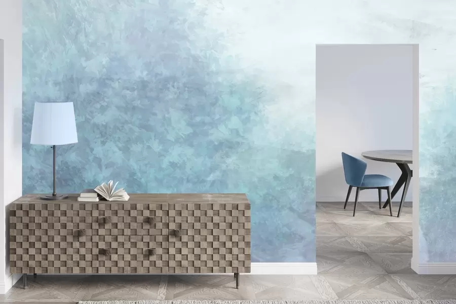 zidne murale  Imitacija lišća na betonskom zidu w04468v1