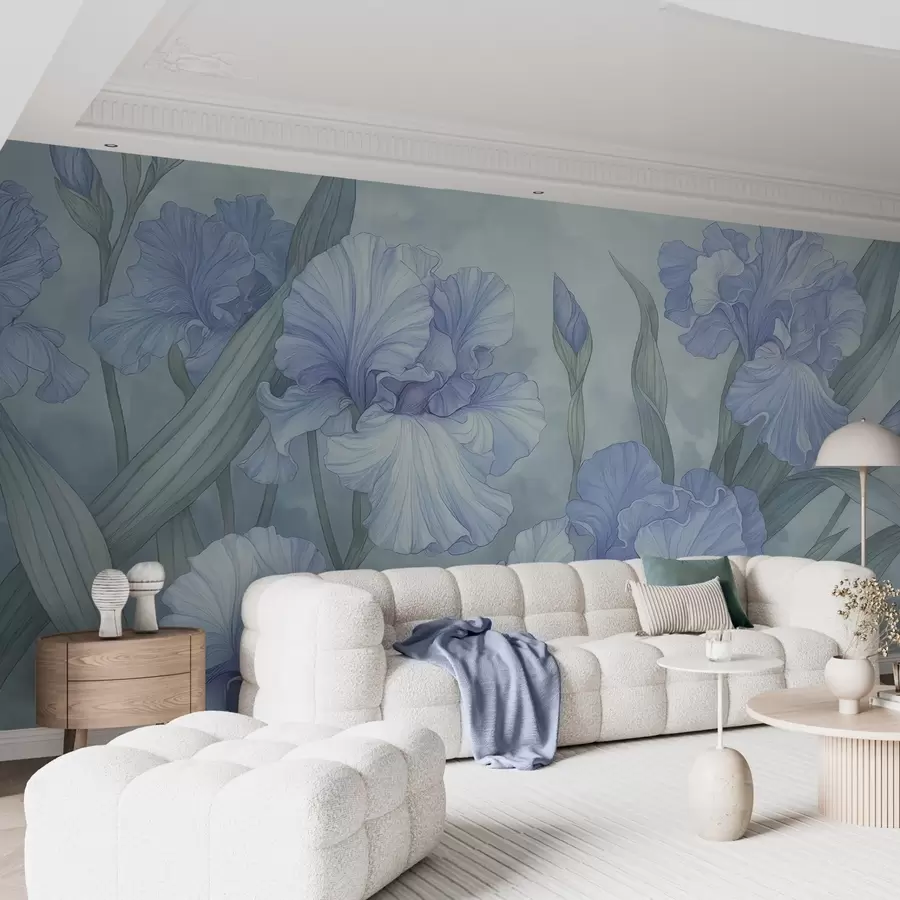 zidne murale Ilustrirane perunike w04469