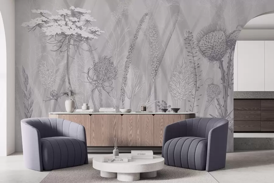 zidne murale Trave i herbarij w04473v2