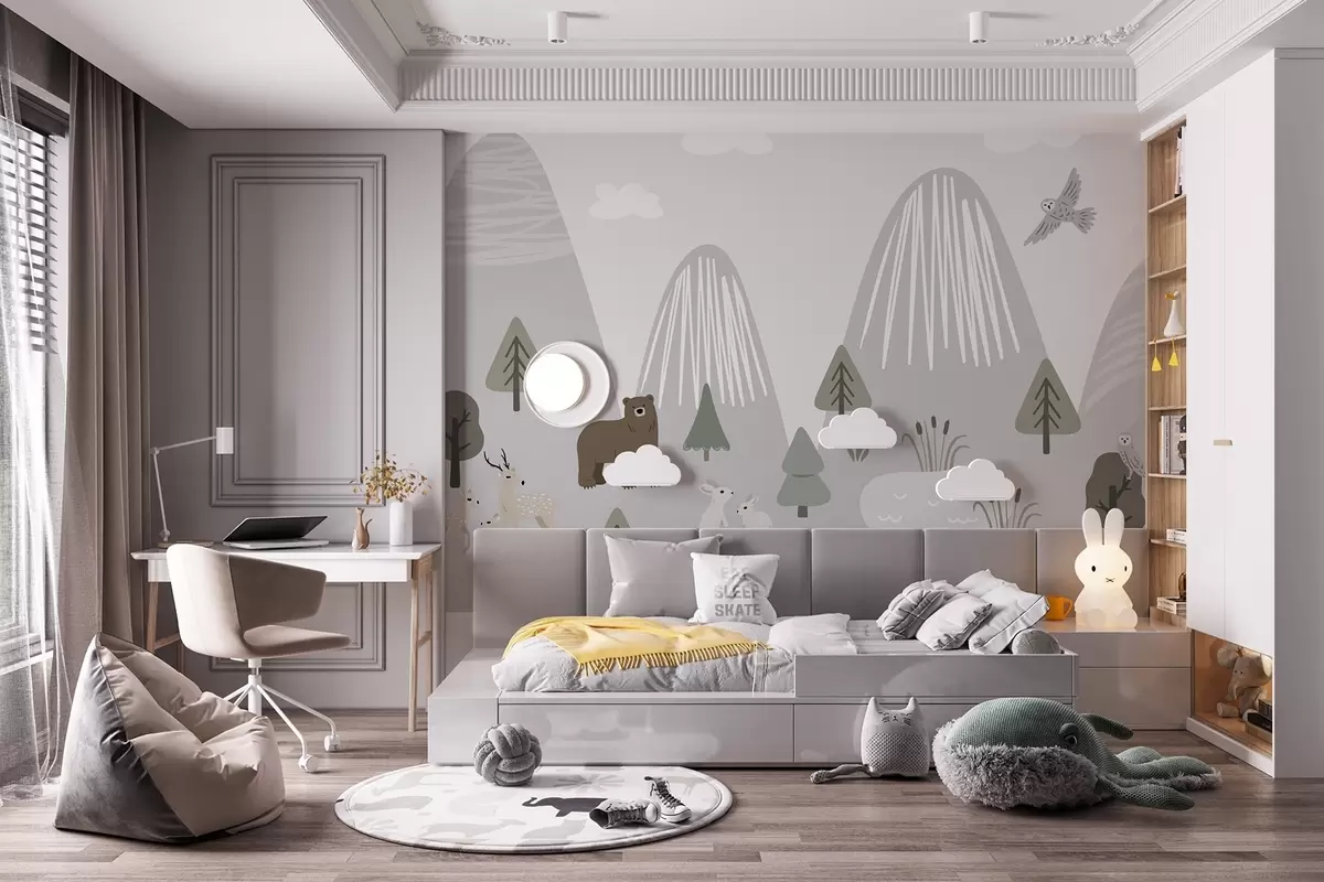 zidne murale Šumske životinje w04430