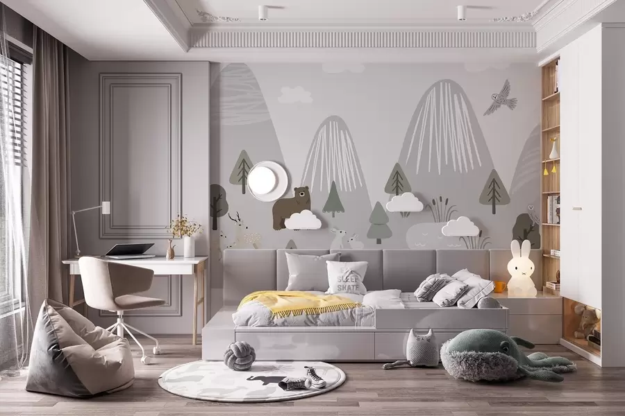 zidne murale Šumske životinje w04430