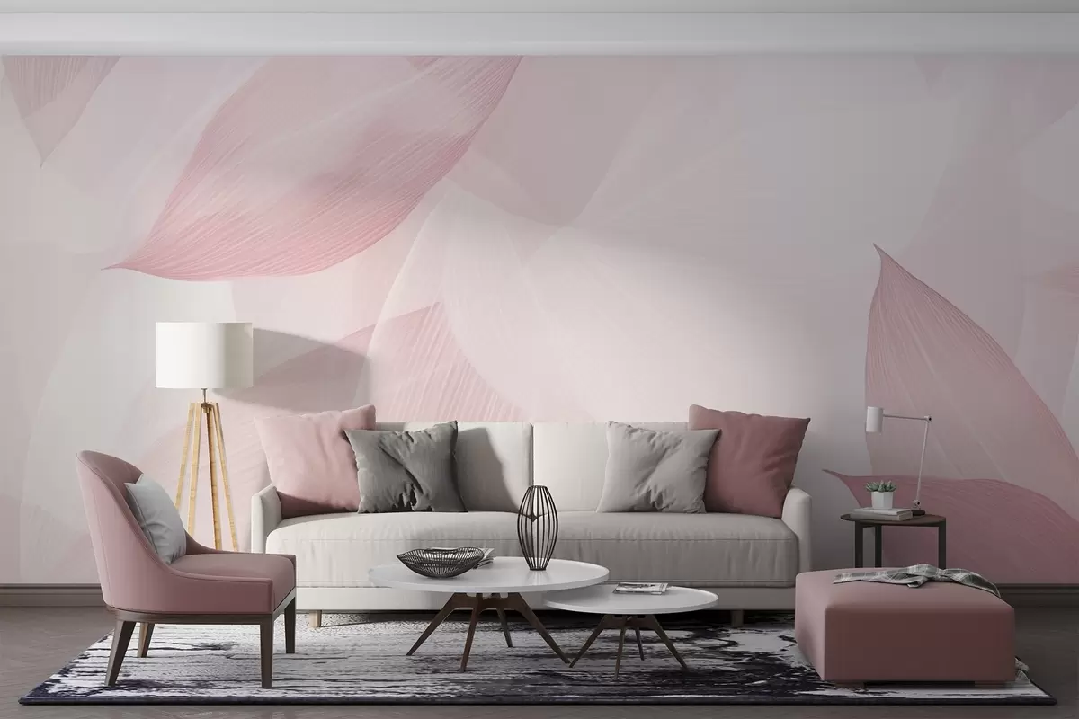 zidne murale Oštro lišće w04517