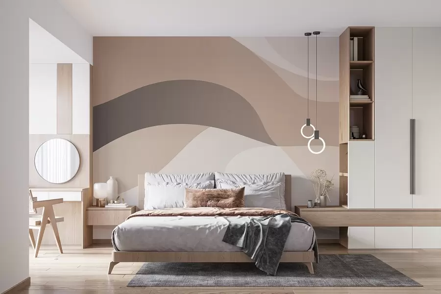 zidne murale Apstraktni valovi w04543