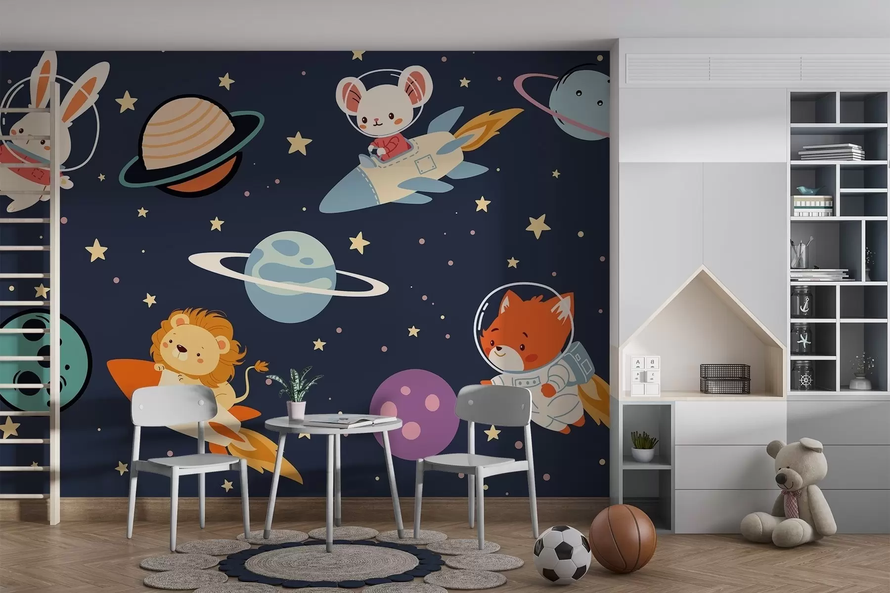 zidne murale Životinje u svemiru w04562