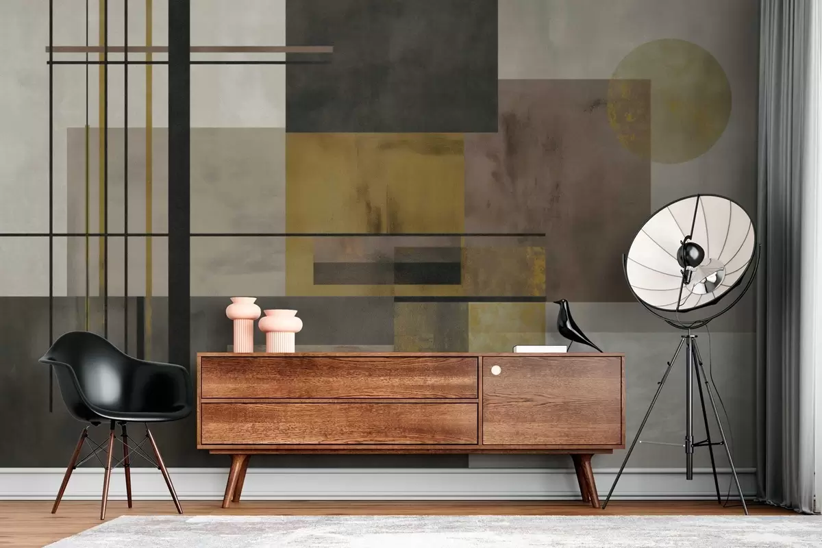 zidne murale apstraktna geometrija w04502