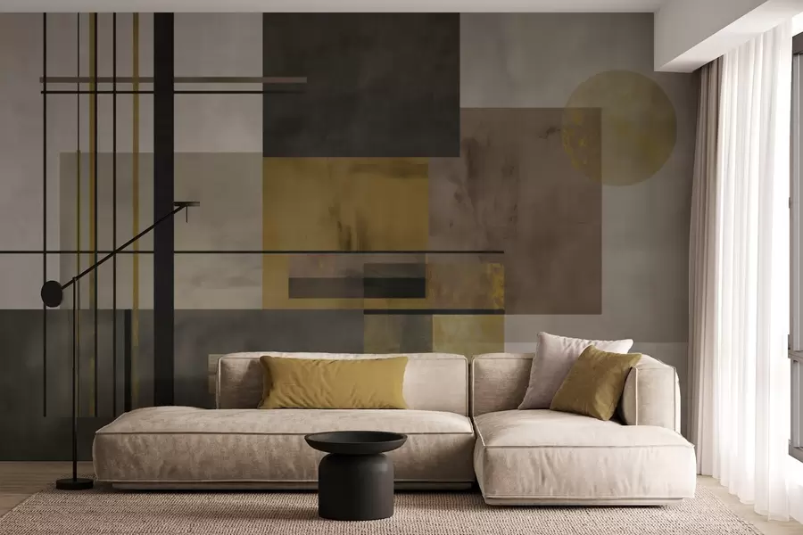 zidne murale apstraktna geometrija w04502