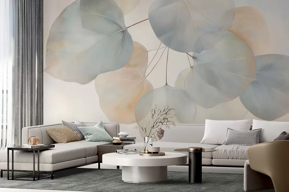 zidne murale Ogromno lišće w04599