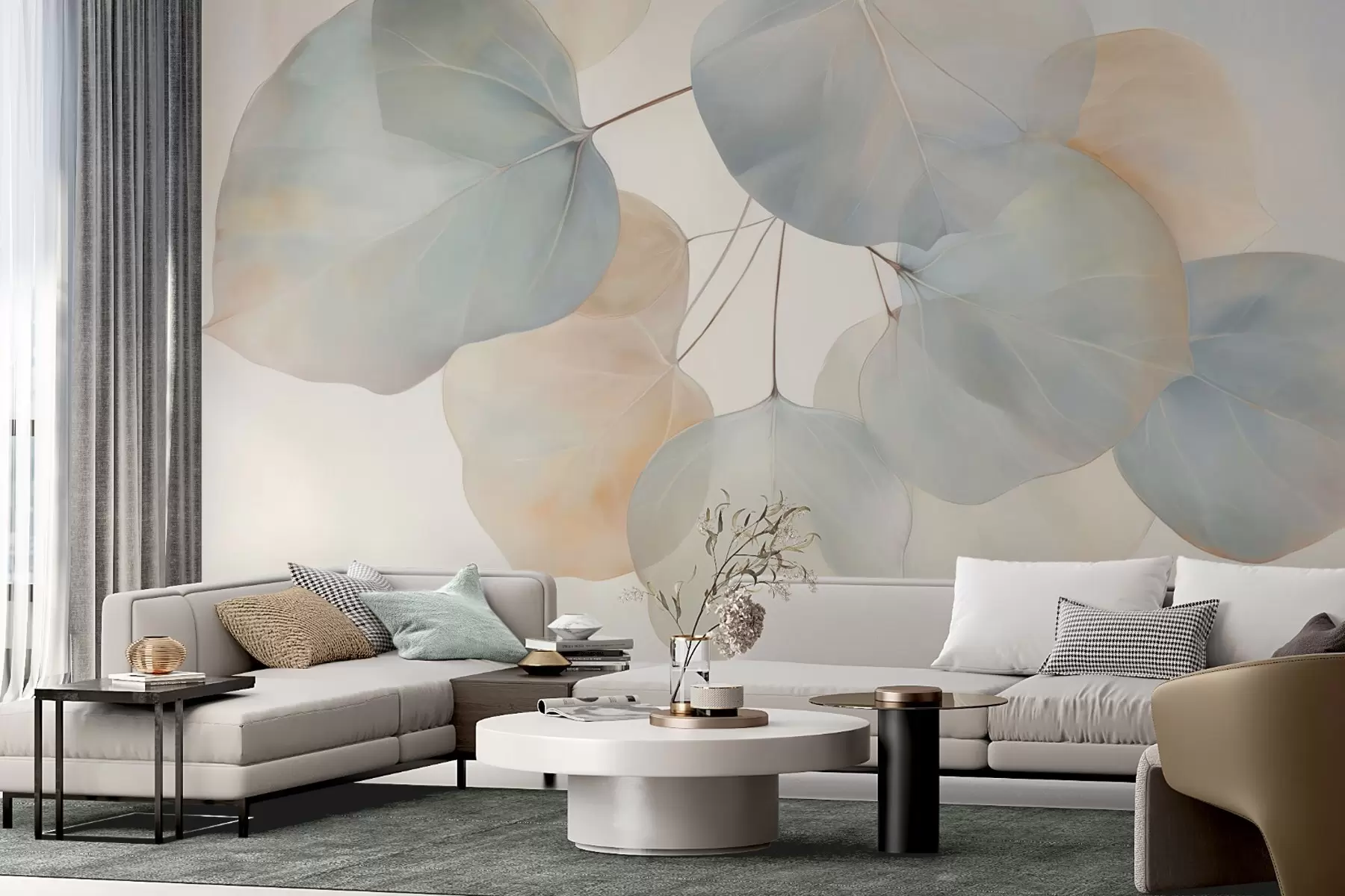 zidne murale Ogromno lišće w04599