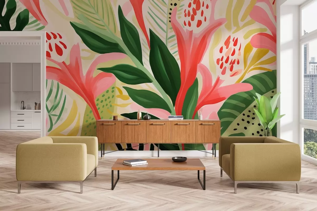 zidne murale Let boja w04564