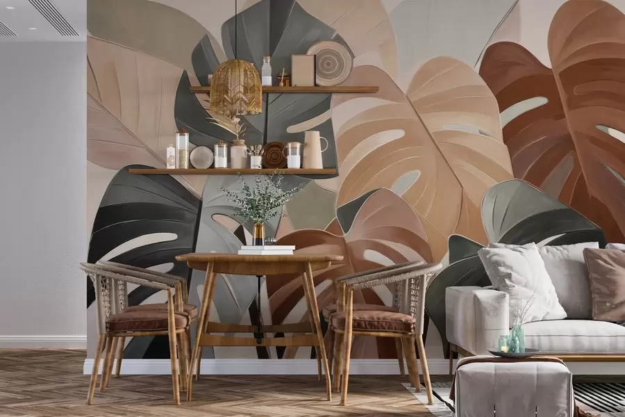 zidne murale Lisnati ritam w04568v2