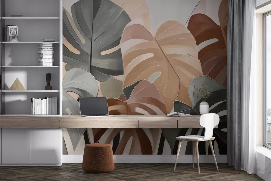 zidne murale Lisnati ritam w04568v2