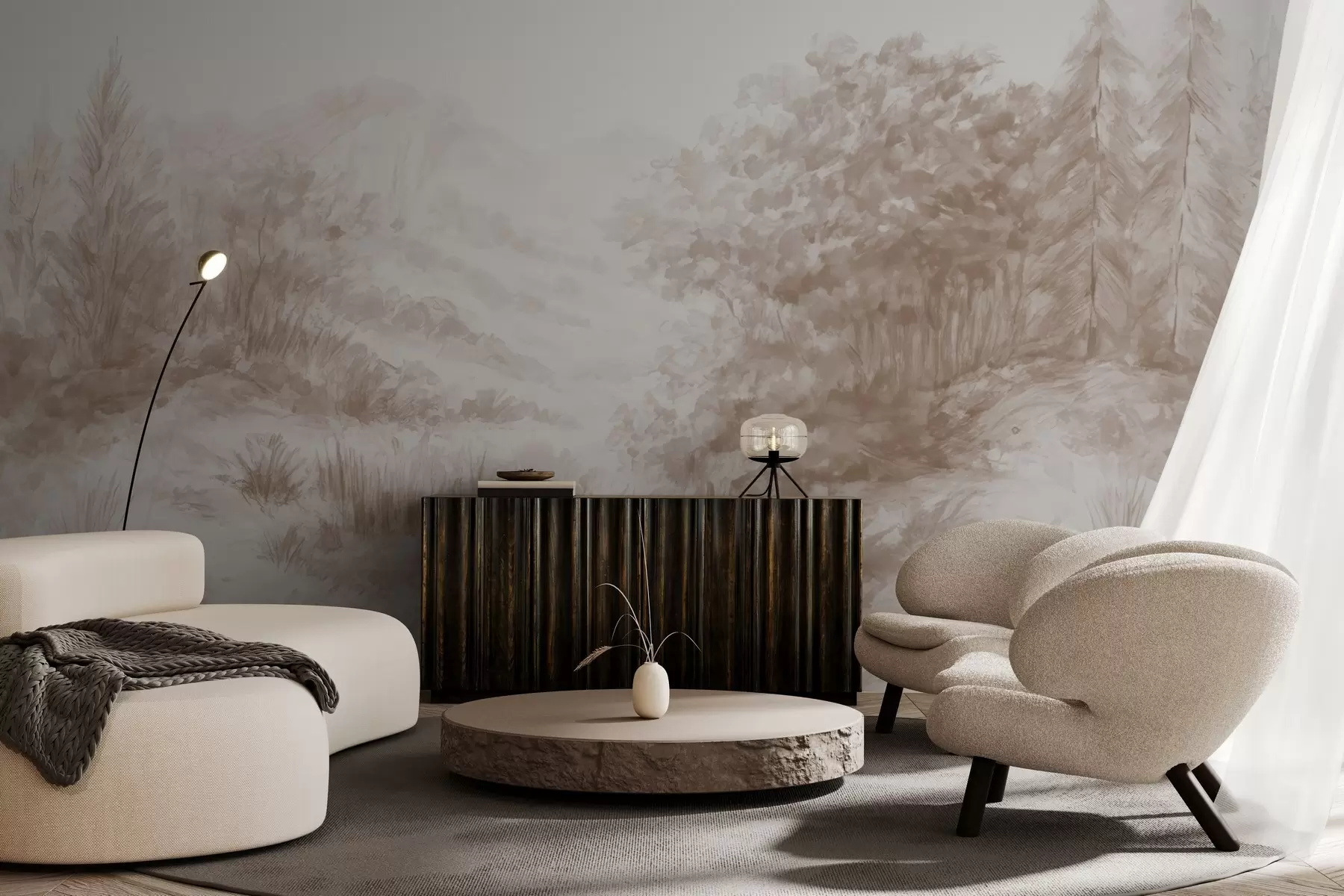 zidne murale Šarene konture w04572v1