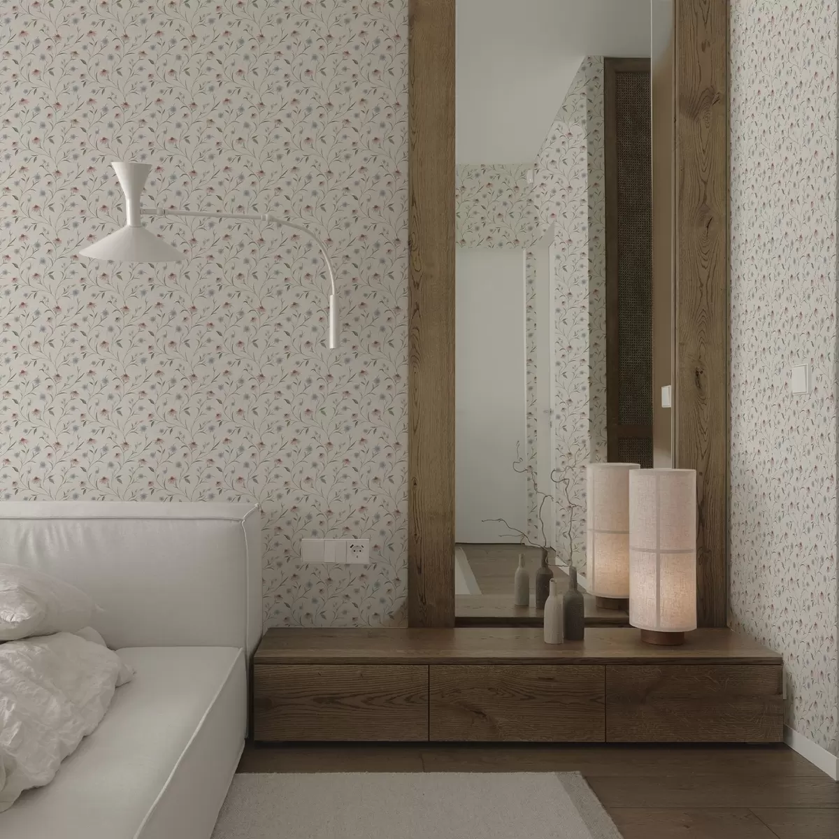 Pozadina Poljske tratinčice i ehinacea na kremastoj pozadini, lakoća a00614