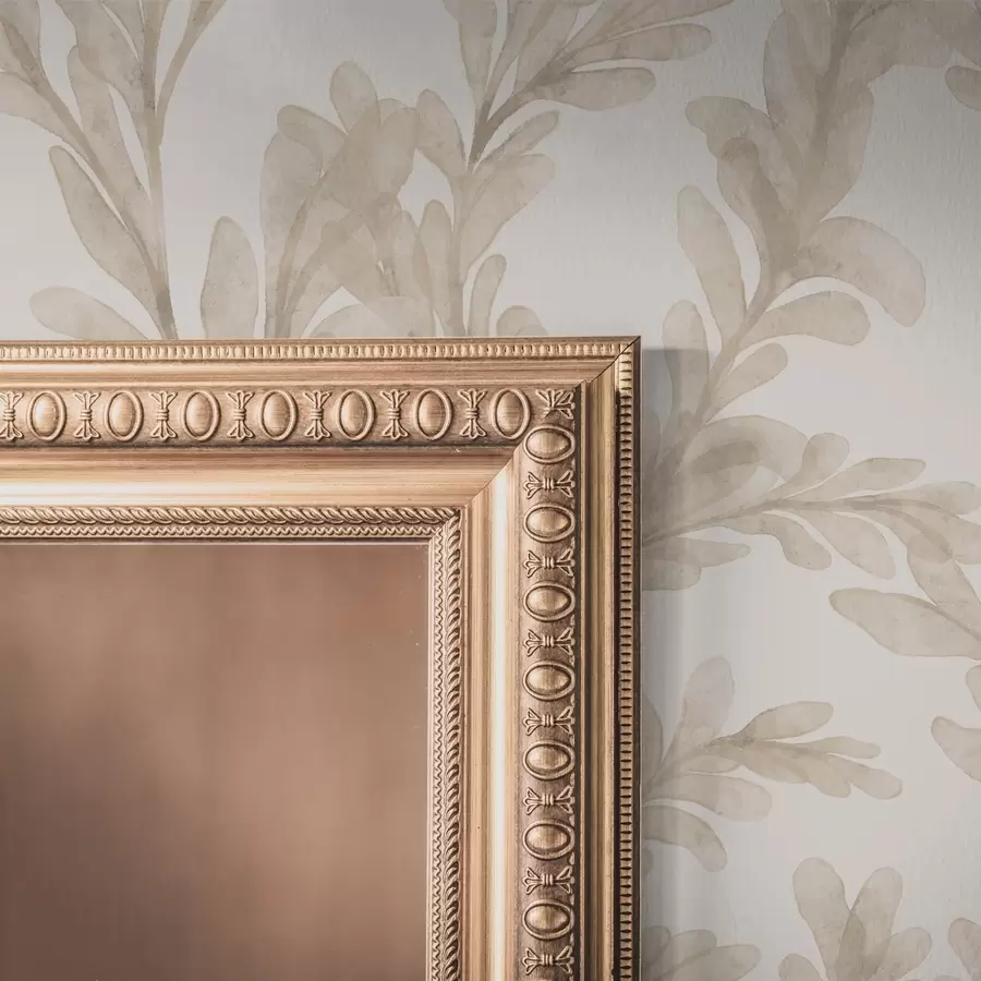 zidne murale Akvarel bež grane, mekani botanički motiv a00617