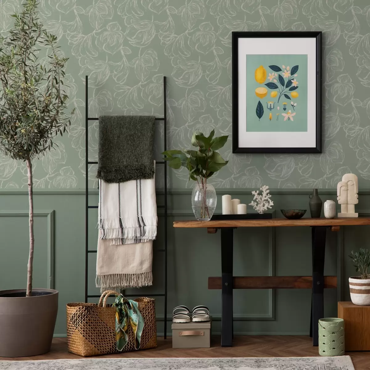 Pozadina Linearno veliko cvijeće, potezi kredom na kaduljinoj pozadini a00625v1