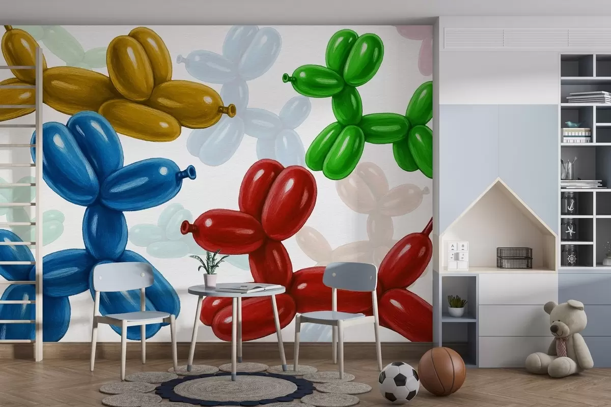 zidne murale Kuglice u obliku psa w04675