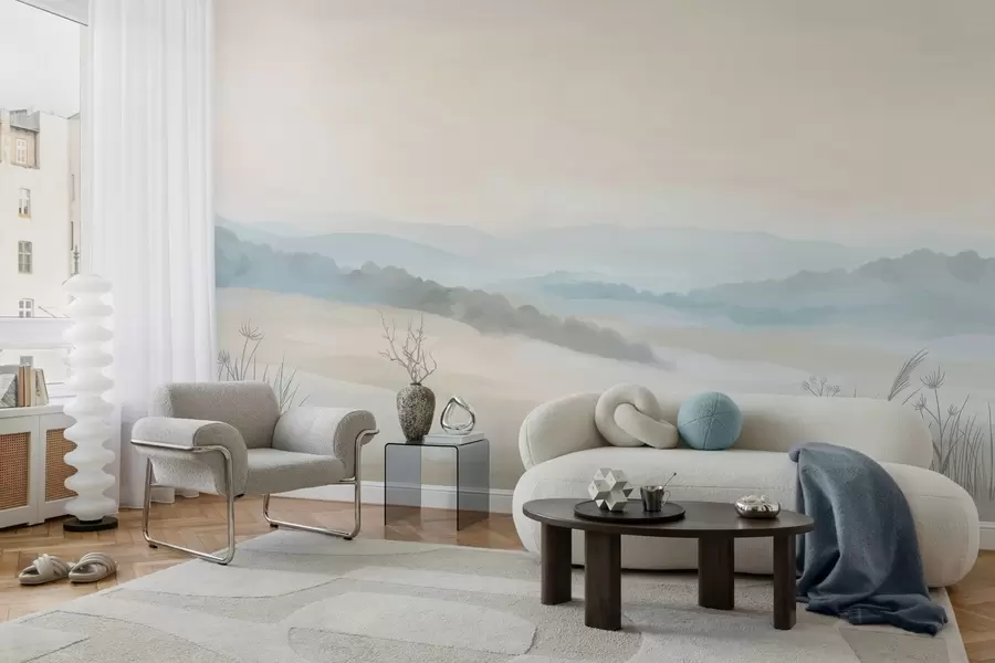 zidne murale lagani minimalistički krajolik u stilu slikarstva w04624
