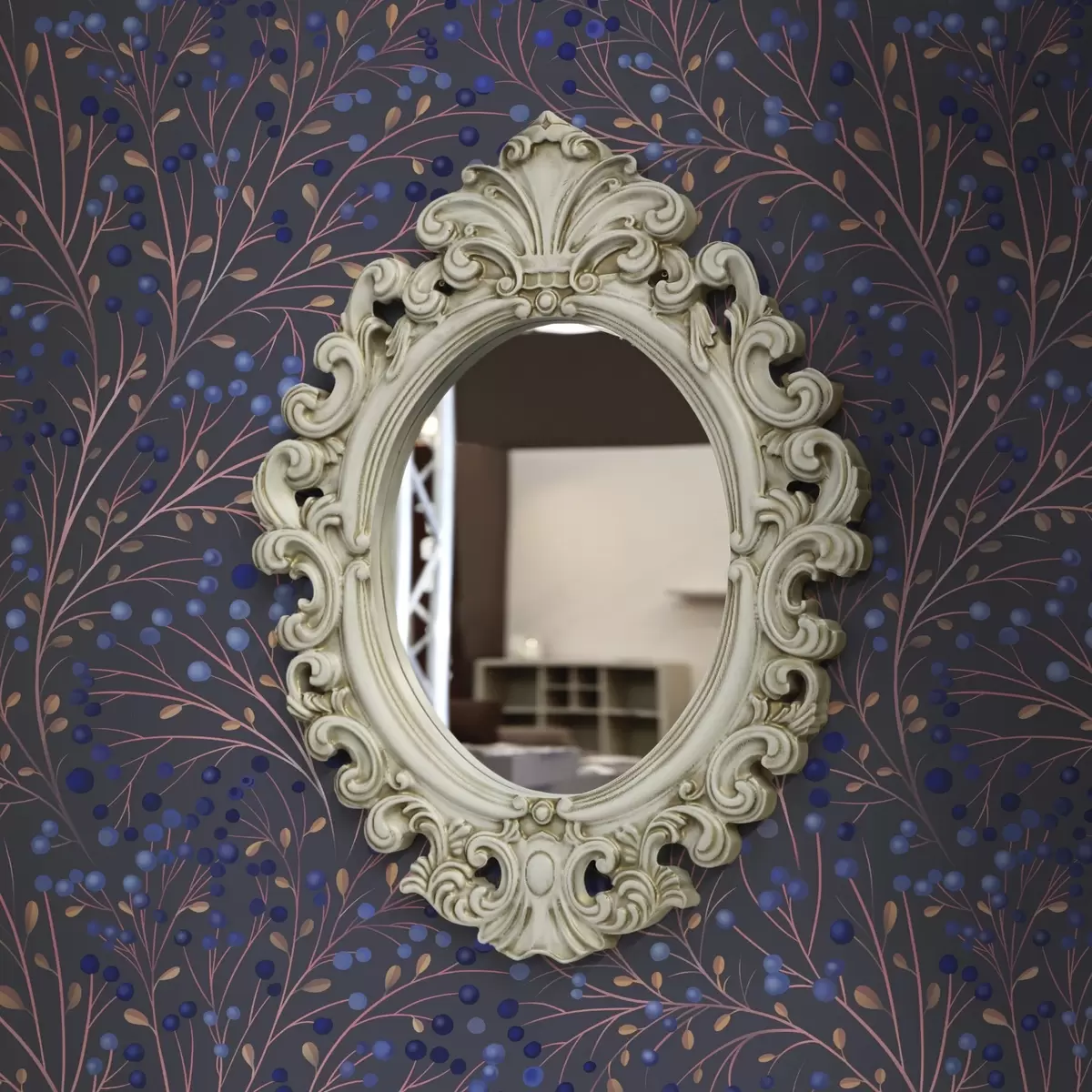 Pozadina Ružičasto-smeđe grane i borovnice na grafitnoj pozadini a00787