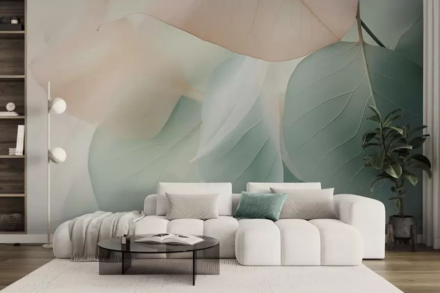 zidne murale Apstraktni listovi w04726