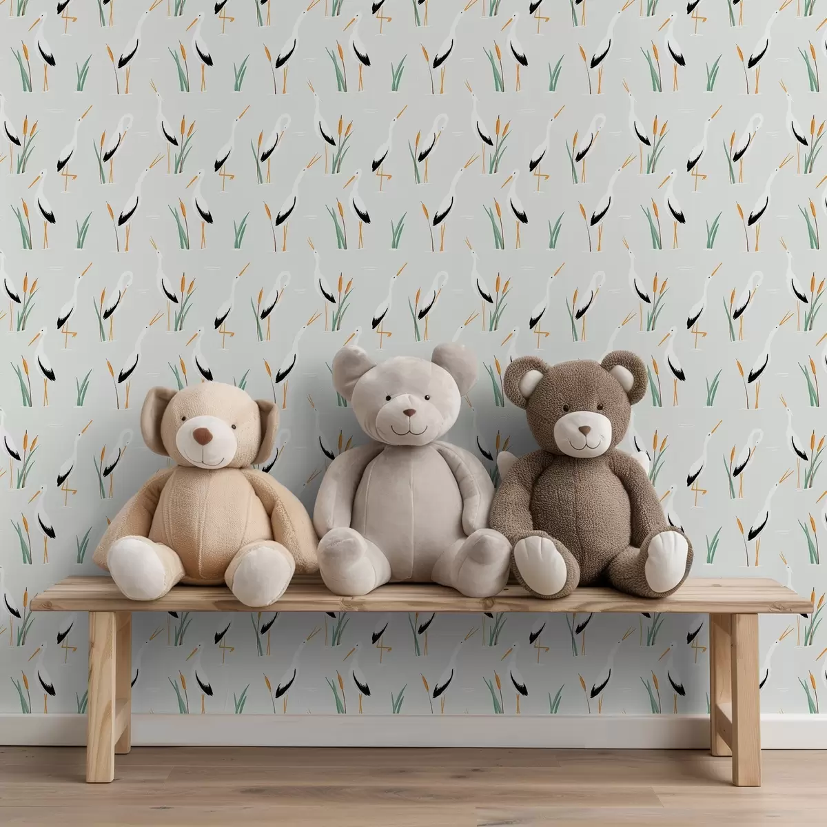 Pozadina Čaplje među trskom na svijetloj pozadini a00650v2