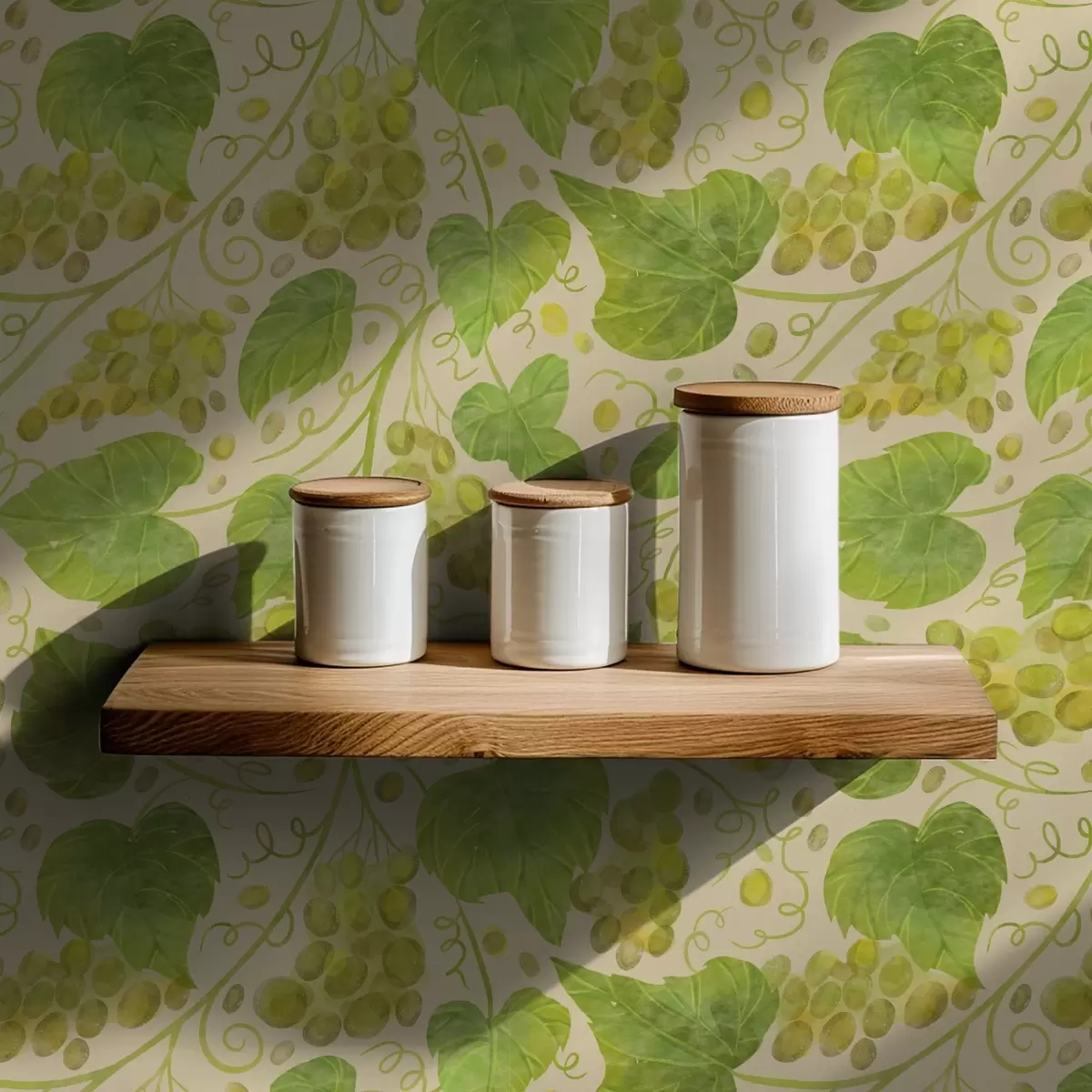 Pozadina Grožđe i zeleno lišće na svijetloj pozadini a00834