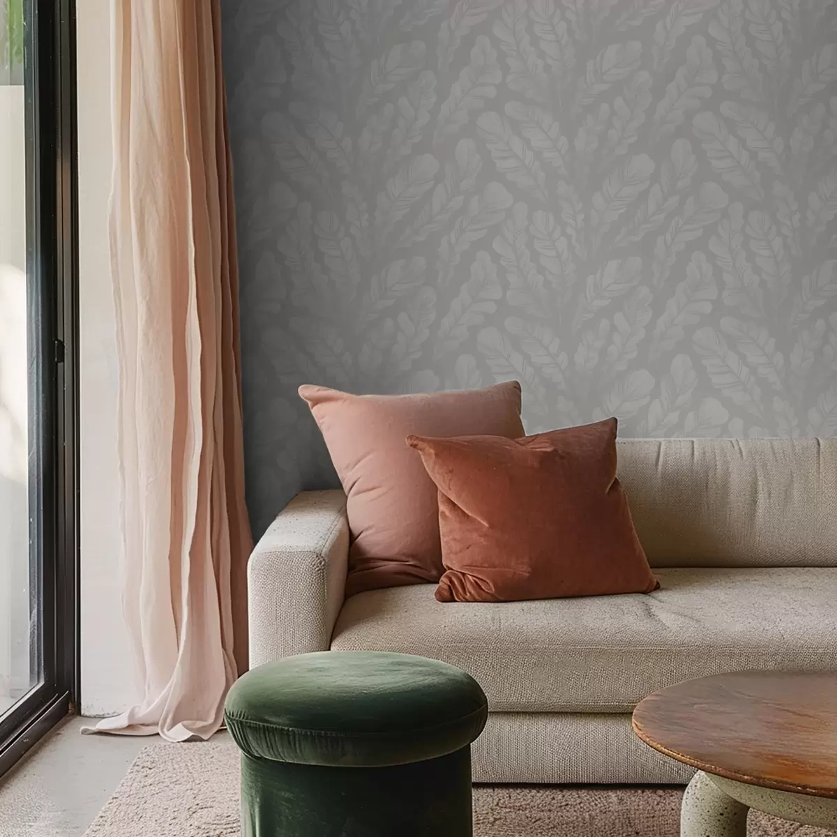 Pozadina Veliko perje u mekim sivim nijansama a00839