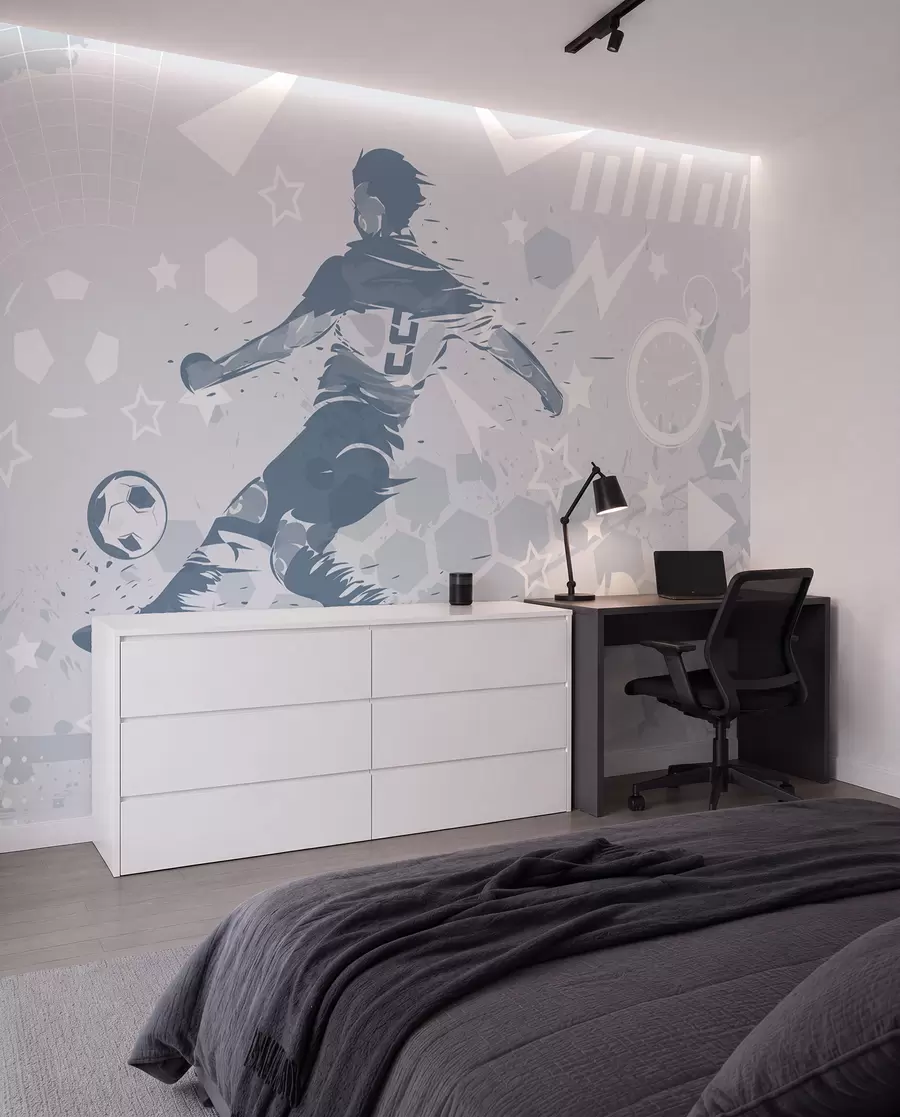 zidne murale Nogometaš, sport w04763v1