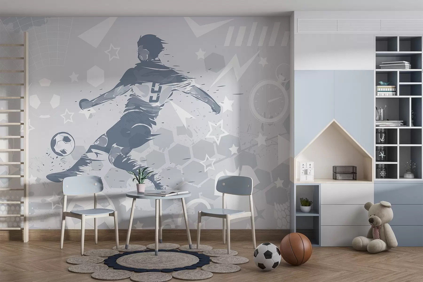 zidne murale Nogometaš, sport w04763v1