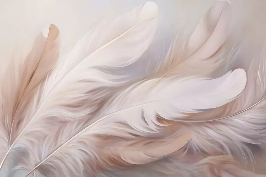 zidne murale perje w04775