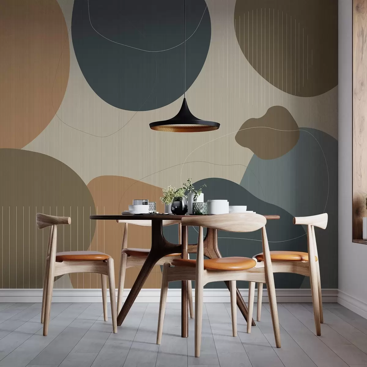 zidne murale Apstraktni krugovi w04759v1