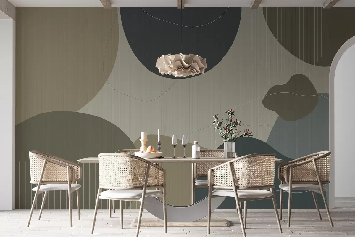 zidne murale Apstraktni krugovi w04759v2